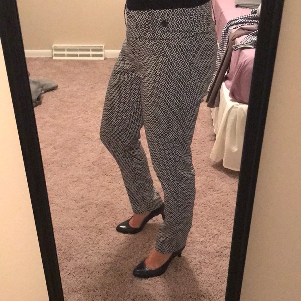 Candies patterned cropped ankle dress pant